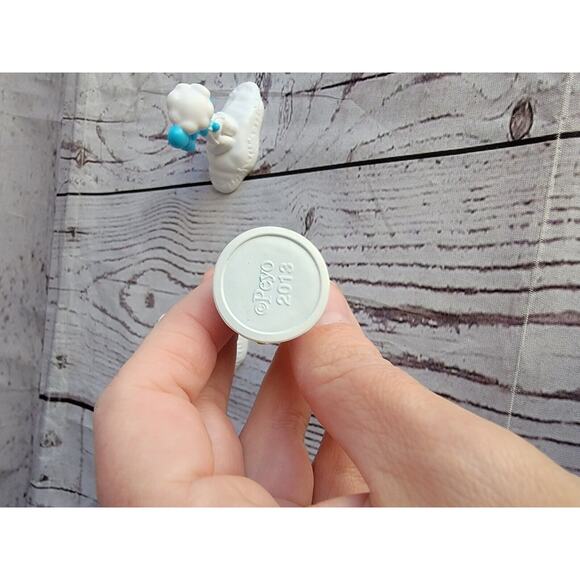 LOT Smurf Figures Smurfette 2 Backer Peyo McDonalds Happy Meal Toy Cake Toppers - Picture 6 of 7